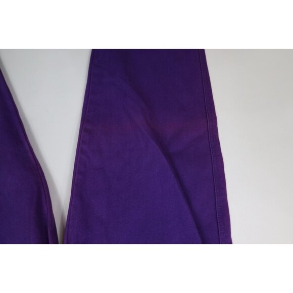 Deadstock Vtg 90s Streetwear Mens 29x34 Baggy Relaxed Skateboard Jeans Purple - Picture 5 of 15